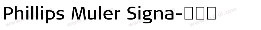 Phillips Muler Signa字体转换